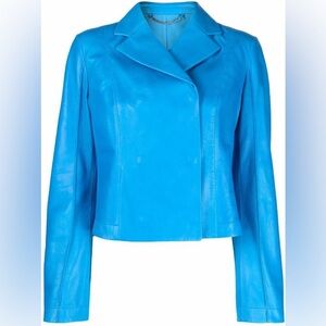 Salvatore Ferragamo Women’s Nappa Leather Jacket - 44